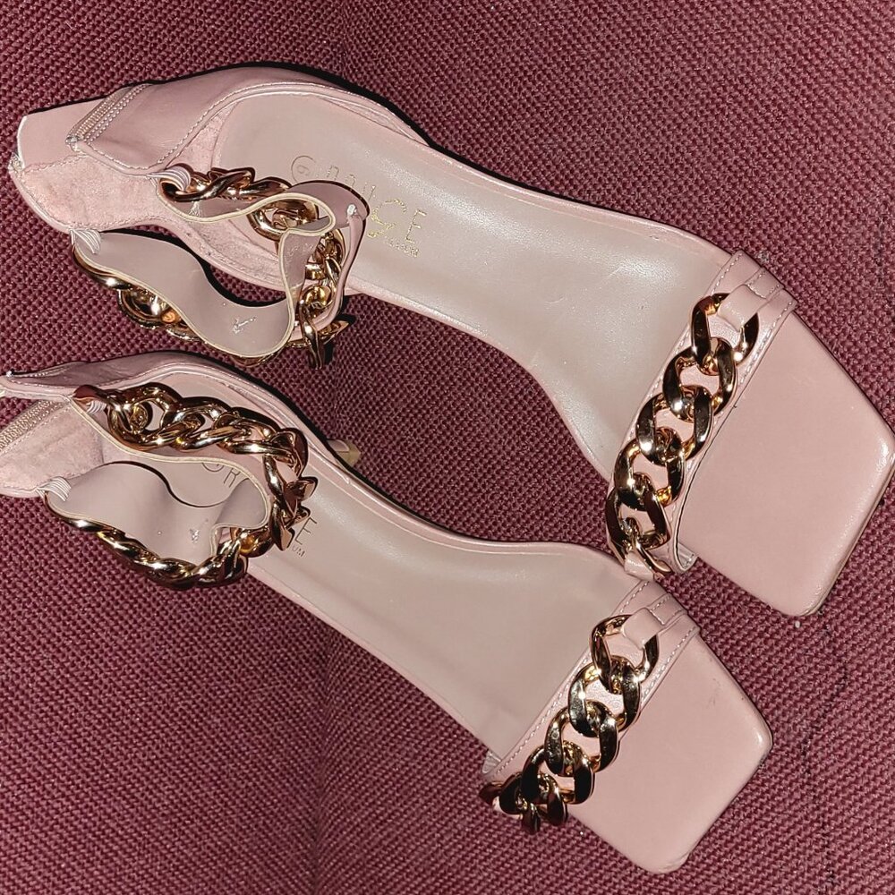 Pink Heeled Sandals